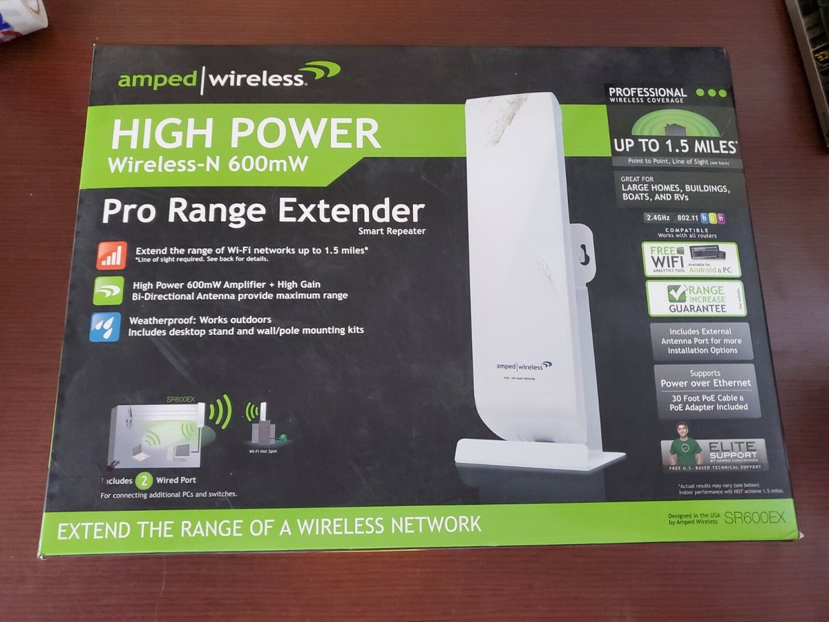 Amped High Power WirelessN 600mW Pro Smart Repeater - Main Image
