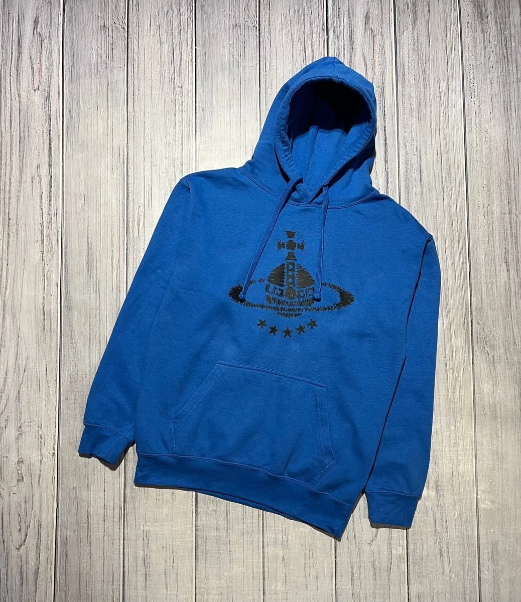 Vivienne Westwood Hoodie Big Logo Orb Pullover Luxury Blue Man XL | eBay