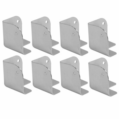 Silver Metal Corners for Front of PA Speakers and Subwoofer Cabinets - 8 Pack