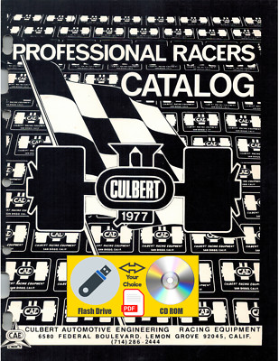 CAE Culbert Automotive Engineering 1977 Racing Catalog PDF File USB Flash Drive