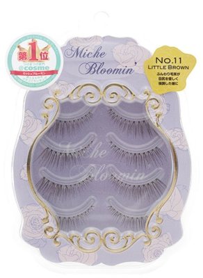 Miche Bloomin False eyelash 4pairs Brown Series Nudy Brown Natural