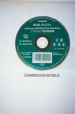 CANON EOS DIGITAL SOFTWEAR INSTRUCTION MANUAL DISC NEW GENUINE ORIGINAL