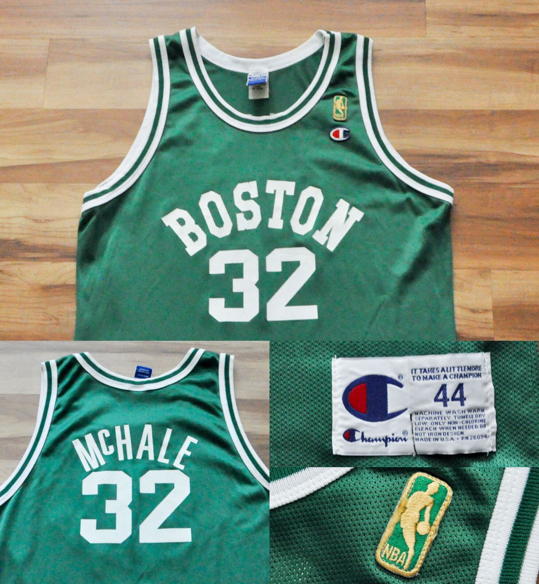 Kevin McHale Boston Celtics Champion Jersey NBA Gold Logo 50th Men