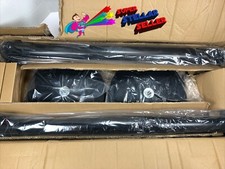 Retracta-Belt PRIME Stanchion 40"H Black Post 10' Black Retractable Belt 2pk