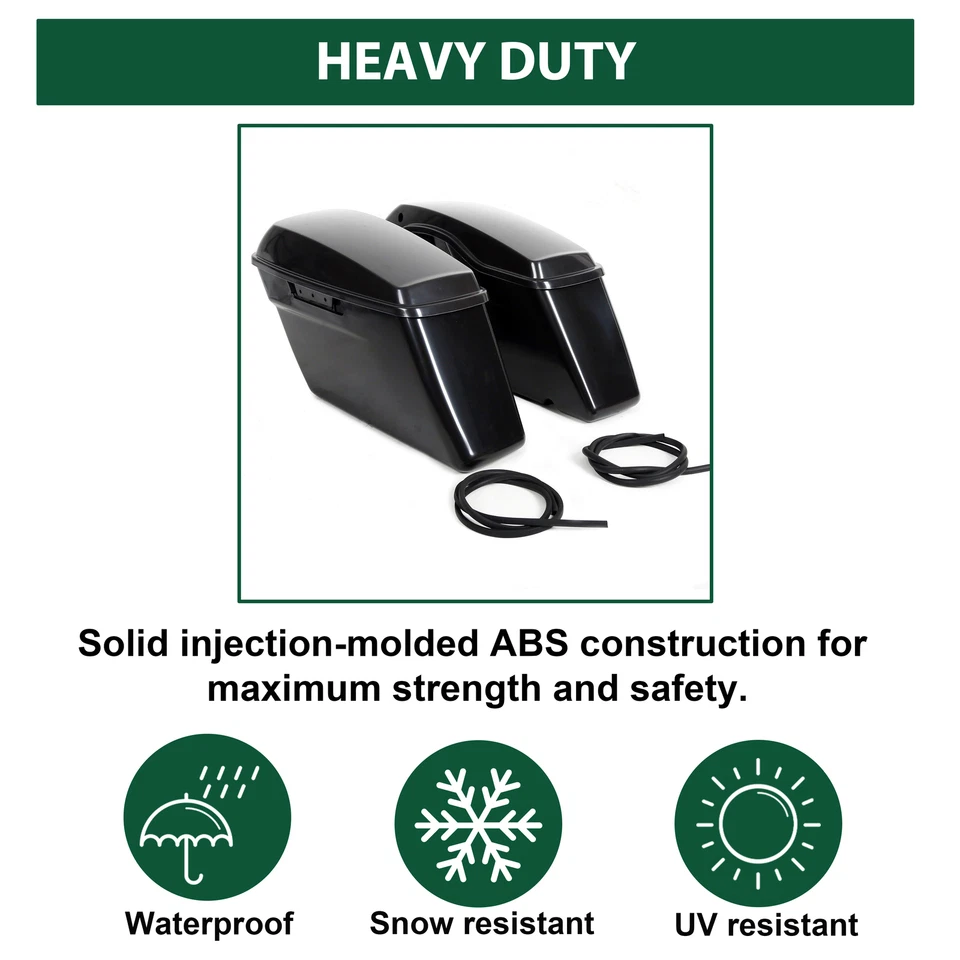 For Harley Softail Fatboy Hard Saddlebag Saddle Bags Black Conversion Brackets - Image 4 of 4