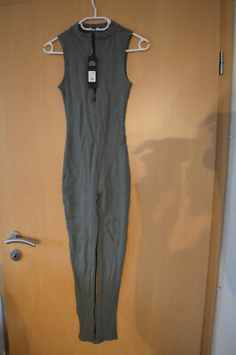 Cheyenne Zip Front Snatched Jumpsuit  Olive2 Gr. S/36 Fashion Nova