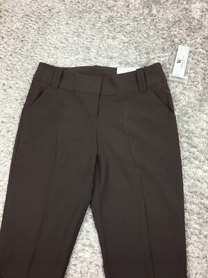 Worthington Modern Fit Capri Pants Womens Size Petite Brown