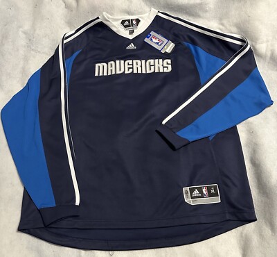 DALLAS MAVERICKS MAVS NWT ADIDAS WARM UP LONG SLEEVE Warmup SHIRT