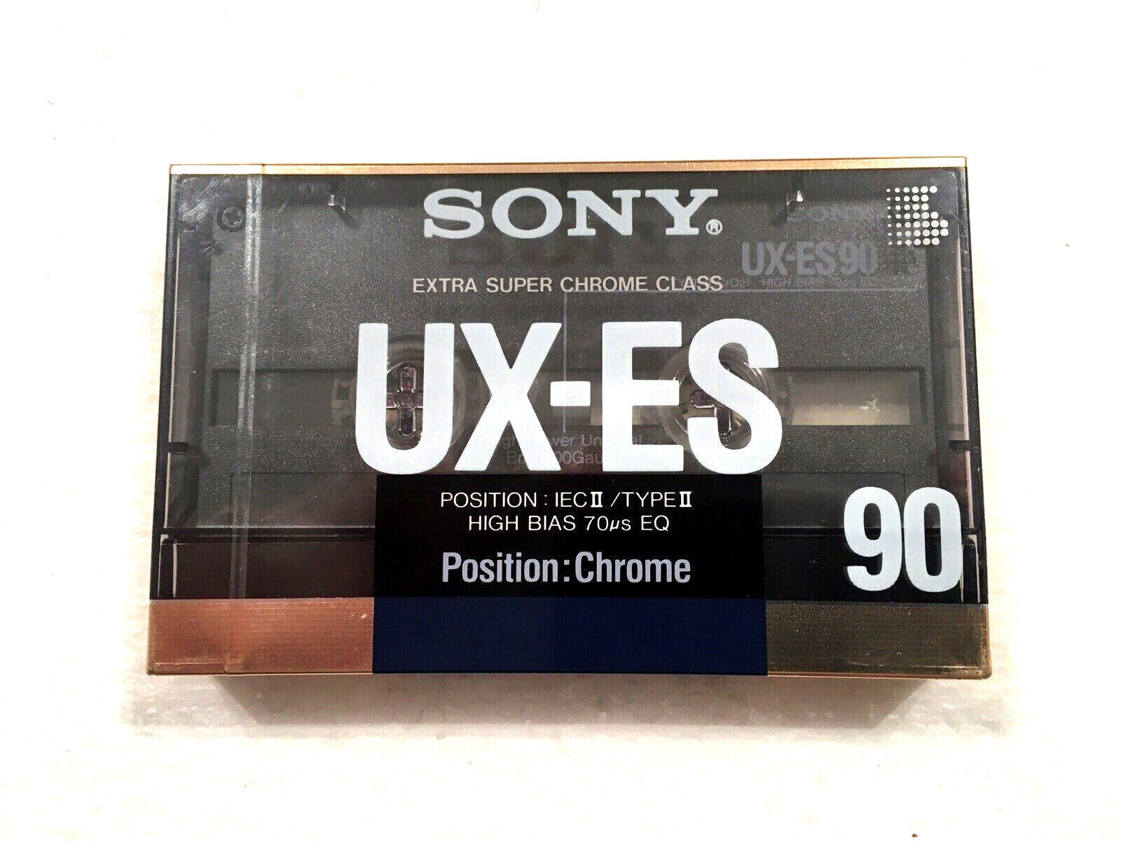 SONY UX-ES 90 audio cassette blank tape sealed Made in Japan Type II