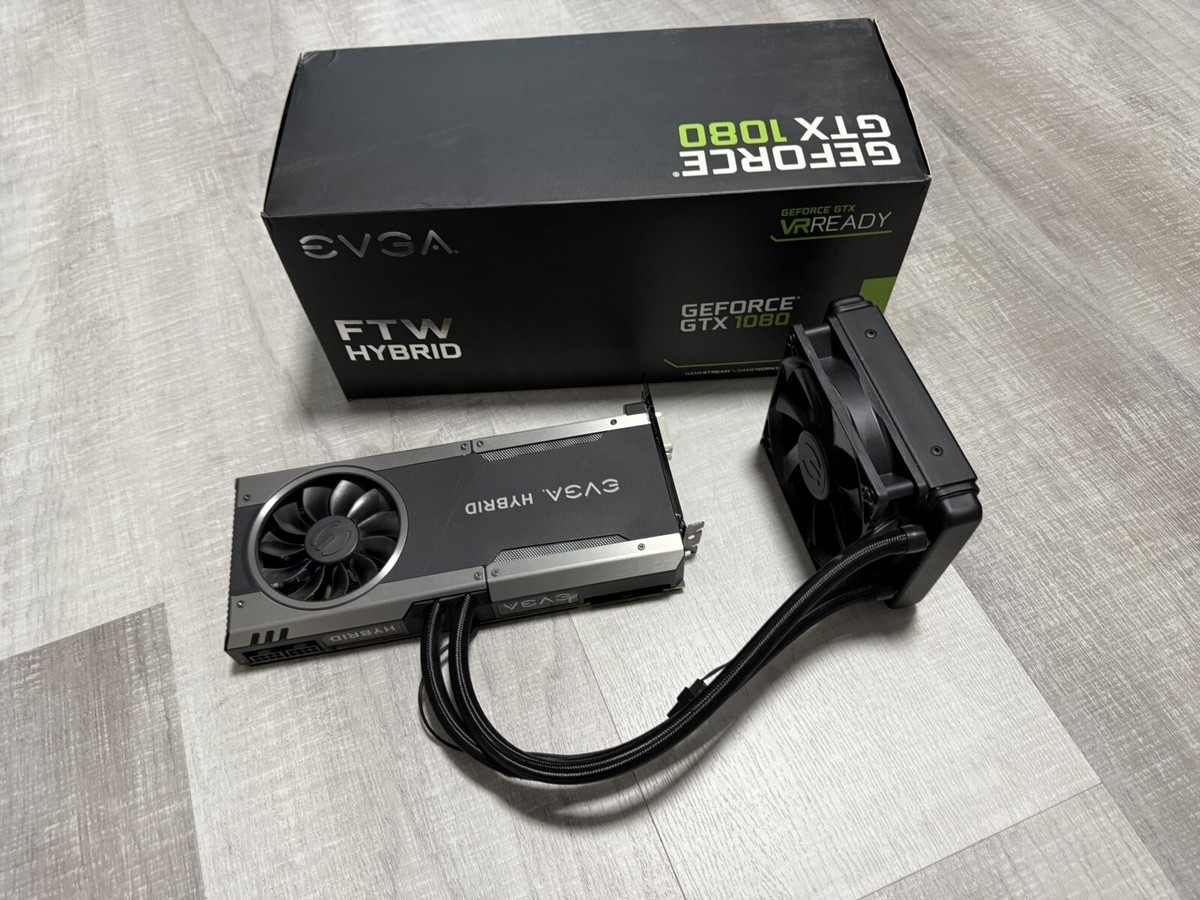 EVGA GEFORCE GTX 1080 FTW Hybrid Gaming Graphics Cards (08G-P4-6288-KR)