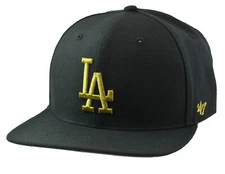 Los Angeles Dodgers MLB '47 No Shot Captain Black Snapback Hat