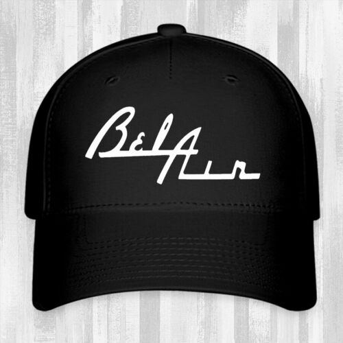 Bel Air Classic Car Black Hat Baseball Cap Size S/M & L/XL - Picture 1 of 3