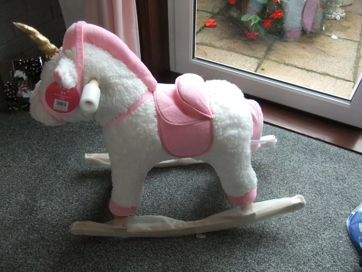 Pink and hotsell white rocking horse