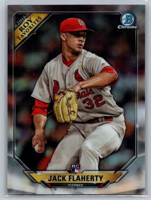 2018 Bowman Chrome Jack Flaherty Rookie Of The Year Favorites RC #ROYF-JF