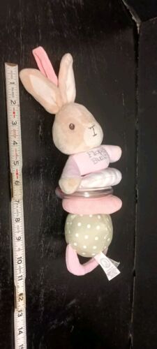 The World of Beatrix Potter Peter Rabbit Pink Pull Toy Rattle Plush Polka-Dot - Picture 6 of 6