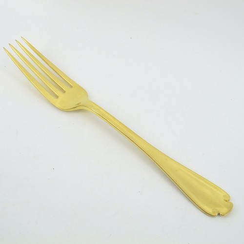 FLEMISH GOLD by TIFFANY & Co Sterling Silver 7" Luncheon Fork No Monogram