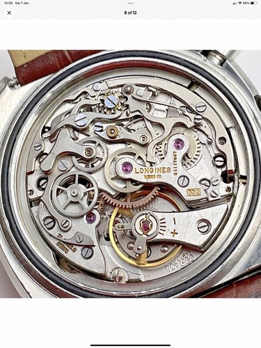 RARE LONGINES CONQUEST CHRONOGRAPH 8595-1 MENS WATCH VALJOUX 726 MOVEMENT LOVELY - Picture 8 of 12