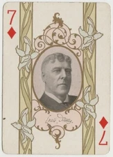 Louis James vintage 1908 The Stage 65x Playing Card - Theatre Actor 7D