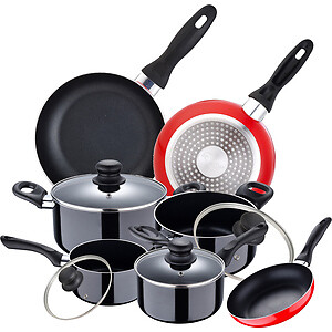 San Ignacio - Batería De Cocina 8 Piezas En Aluminio Prensado + Juego De 3 Sartenes 16/20/24 Cm En Oferta Batería De Cocina 8 Piezas San Ignacio En Aluminio Prensado Más Juego De 3 Sarte