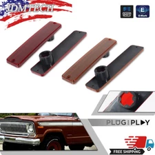 Side Marker For Jeep Cherokee CJ5/6/7 J10/20 Pickup Amber Front & Red Rear Cover
