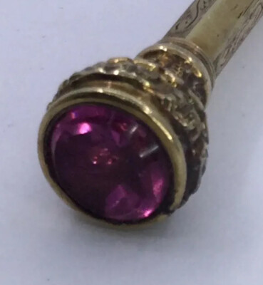 Andersen＆Girl・２３cm◇Ｂ＆Ｇ・ Copen◇ VICTORIAN G.F. MECHANICAL PENCIL - PURPLE STONE ONTOP FANCY