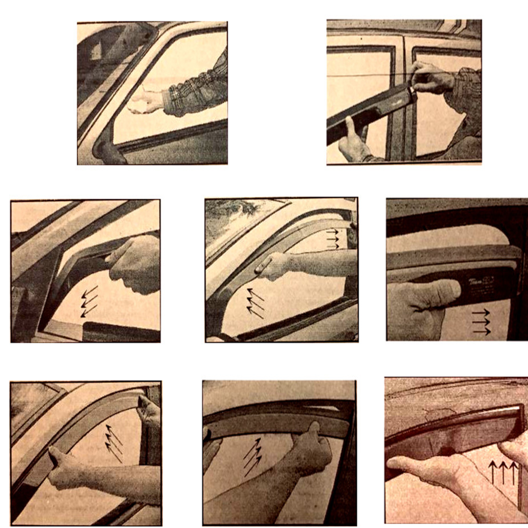 FORD RANGER 4doors 20122022 4pc Wind Deflectors HEKO Tinted eBay