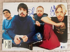 FOO FIGHTERS DAVE GROHL TAYLOR HAWKINS AUTOGRAPHED PICTURE VERY RARE AUTO! COA