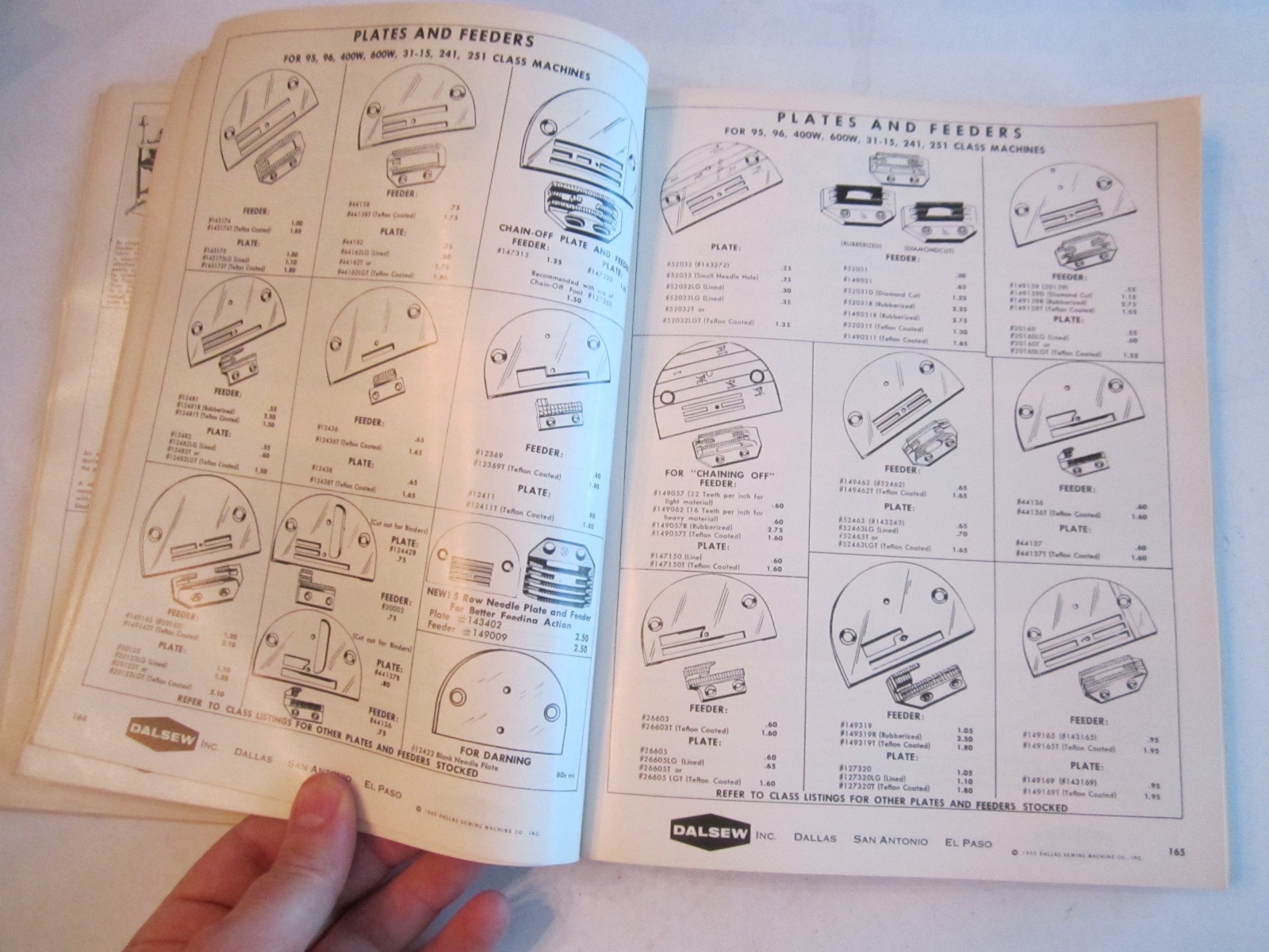 19651966 DALLAS SEWING MACHINE PARTS CATALOG 534 PAGES SEE PICS