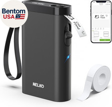 Label Maker Machine with Tape, P21 Bluetooth Label Printer, Wireless Mini Label