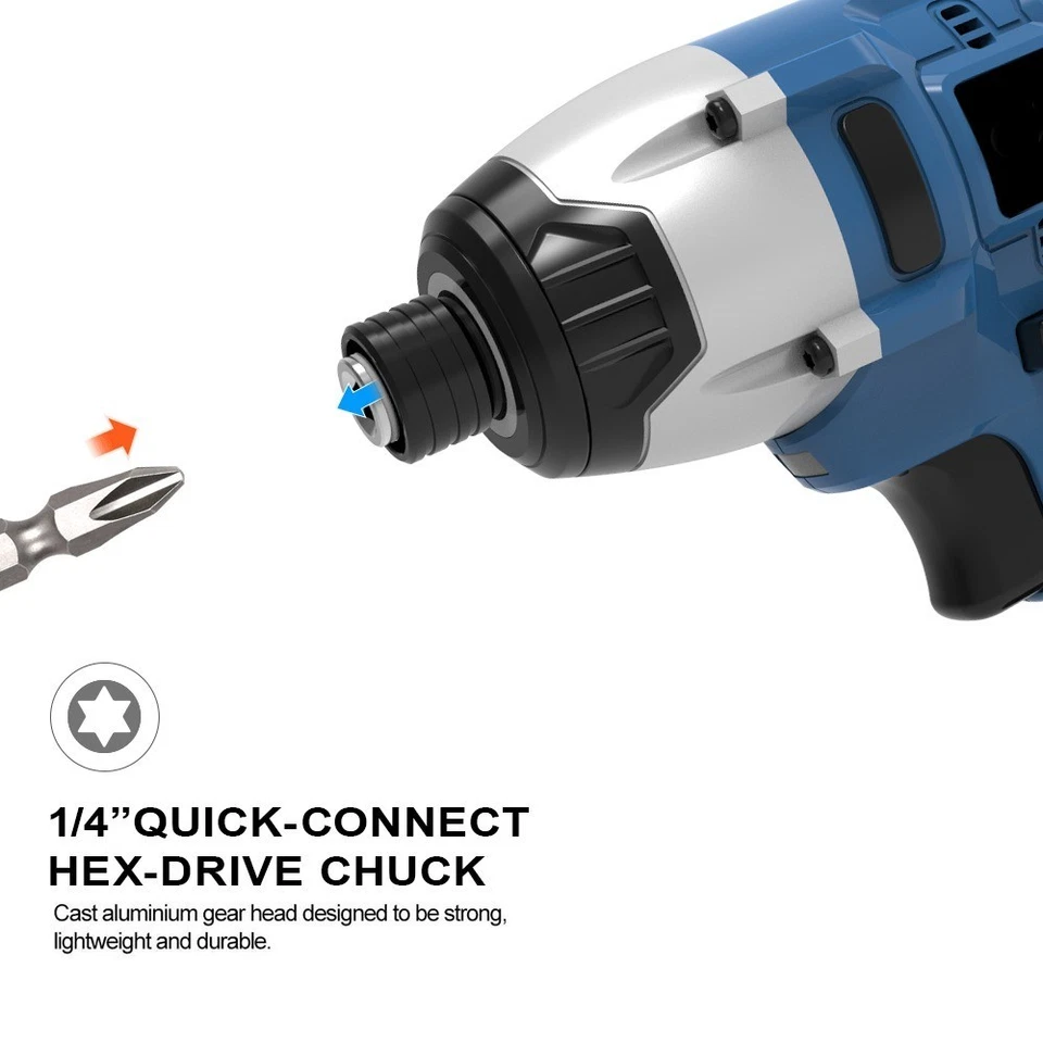 NEW Impact Screwdriver Electric Screwdriver Electric Hand Drill Wood/Bolt/T-Mode - Image 4 of 4
