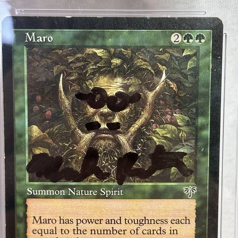 CGC x JSA 5.5 - 1996 MAGIC THE GATHERING MIRAGE MARO MARK ROSEWATER INSCRIBED - Image 3 of 4