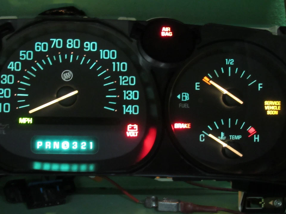 02-05 BUICK LESABRE MEDIDOR DE INSTRUMENTO MEDIDORES DE PAINEL SPEEDO TACH QUILOMETRAGEM PROG 206 - Imagem 3 de 4
