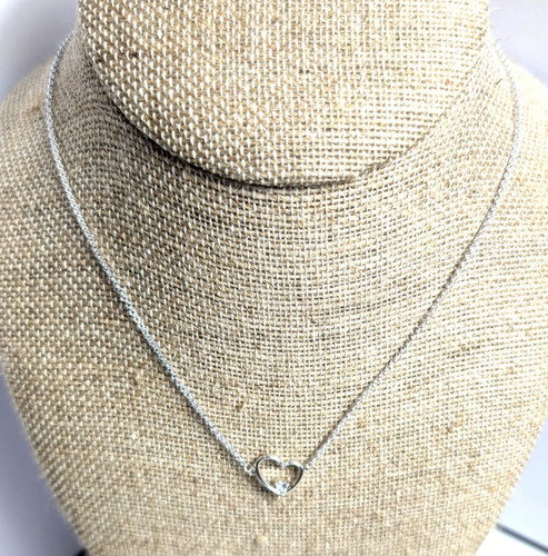 Authentic Pandora  Pendant Necklace, Asymmetric Heart of Love, #397797CZ-45