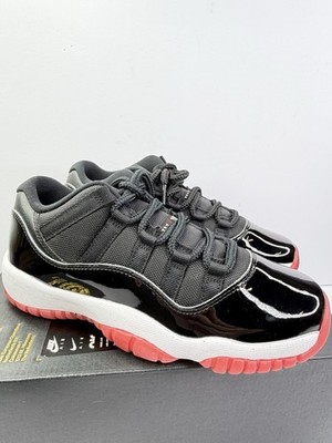 Nike Air Jordan 11 Retro Low 'Bred' Black Red FV5121-006 Size 4y