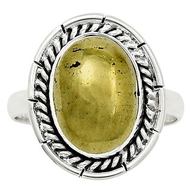 Premium Quality Apache Gold Healer's Gold 925 Silver Ring s.10 Jewelry R-1728