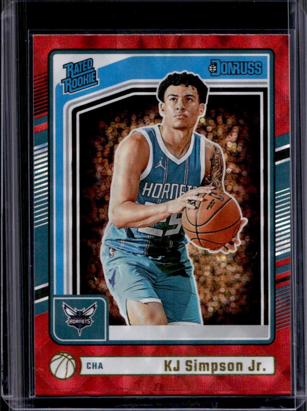 2024-25 Panini Donruss KJ Simpson Jr. International Rated Rookie #247 Hornets