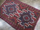 Geometric Turkish Vintage Rug,Turkish HandMade Anatolian Tribal Rug 3x4.8 Ft — photo 9
