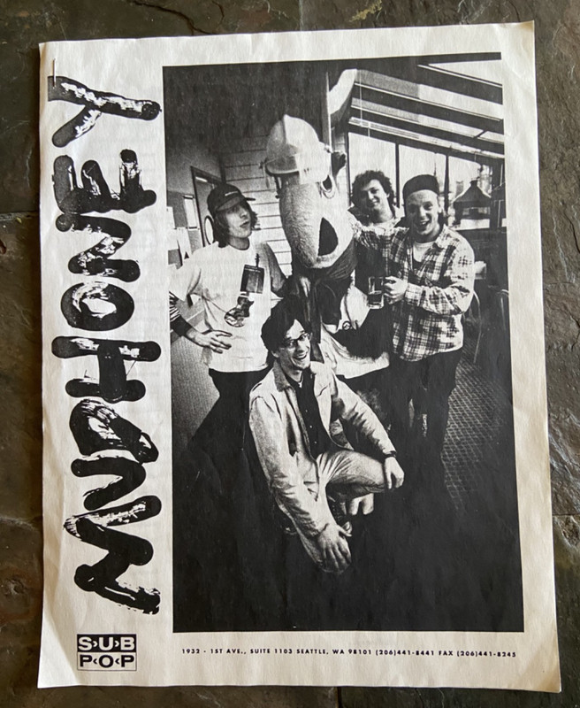 MUDHONEY Press Packet 1990 SUB POP Seattle Punk Garage GRUNGE Green River