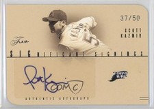 2005 Flair Significant Signings Silver Die-Cut 37/50 Scott Kazmir Auto 8tn