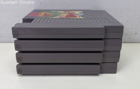 Lot of 4 Boot Tested Assorted Nintendo NES Video Games incl. Double Dragon II