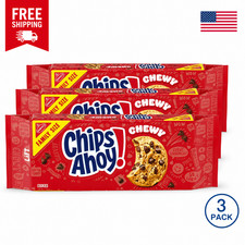 CHIPS AHOY Chewy Fudgy Chocolate Chip Cookies 19.5 oz Pack of 3
