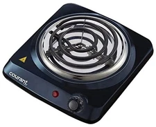 Courant Electric Burner, Single Buffet Countertop Hotplate, 1000W Portable 