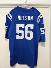 Autographed/Signed Quenton Nelson Indianapolis Blue Nike Football Jersey 