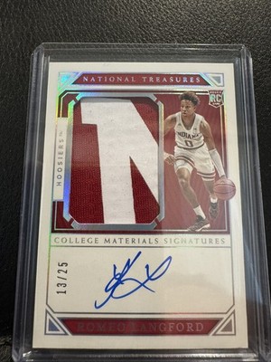 2019 National Treasures Collegiate Silver 13/25 Romeo Langford 89 Rookie Auto RC
