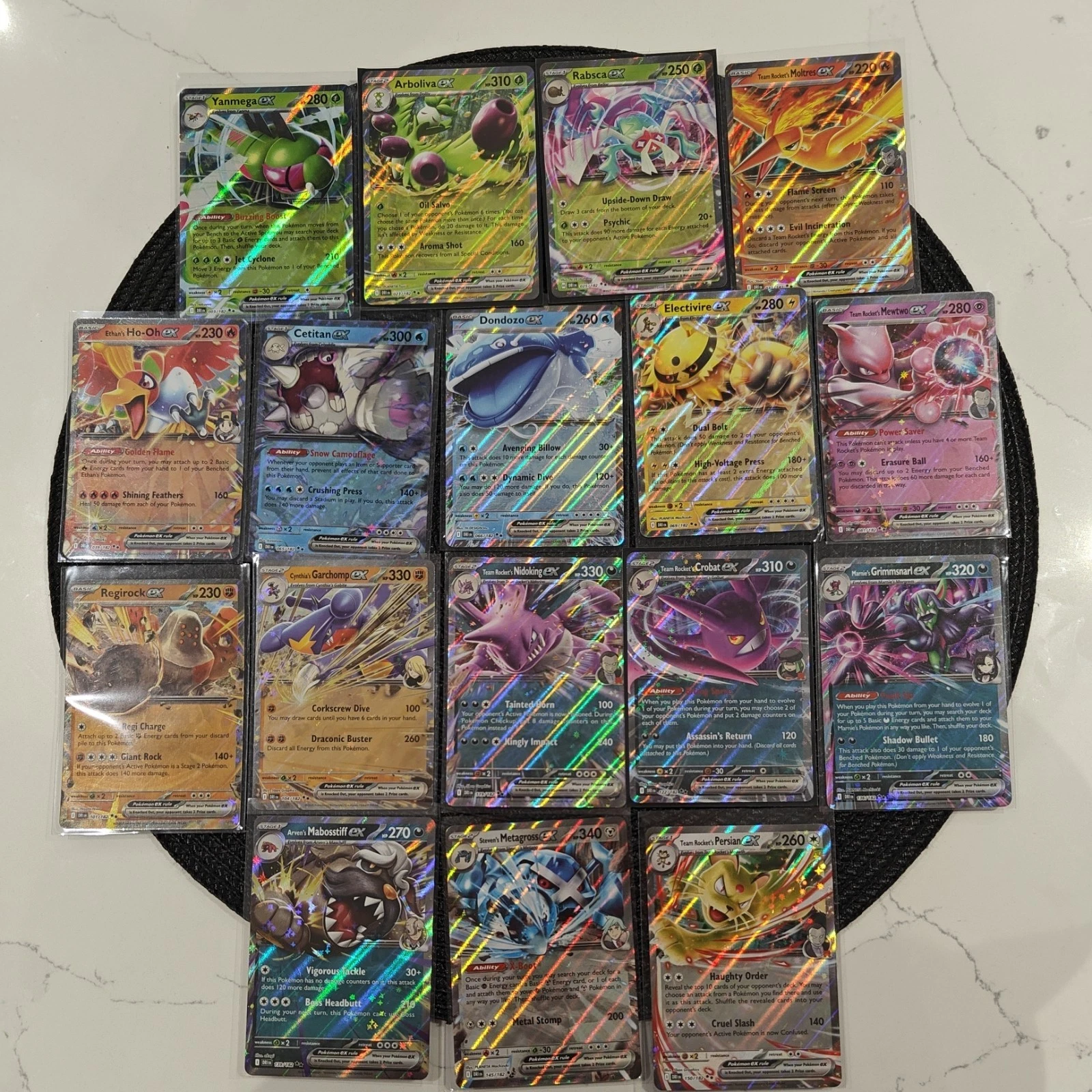 Pokemon TCG Destined Rivals Complete Double Rare EX Bundle (ALL 17 Cards) NM
