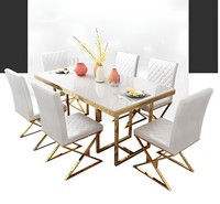 Esszimmer Set Garnitur Esstisch 6X Stuhl Garnituren Tisch Gruppe 7Tlg. Komplett