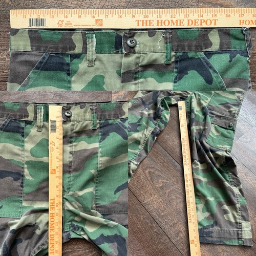 Vintage 1970er Herren Größe 35" Camoflauge Militär Talon 72 Reißverschluss Cargo entspannte Hose - Bild 5 von 11