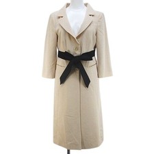 RED VALENTINO Three Quarter Sleeve Jacket Coat Spring Coat 42 Pink Beige Button