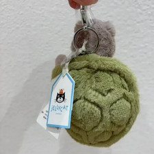 Jellycat Turtle Bag Pendant Keychain Doll Cute Home Decoration Cat Dog 15cm