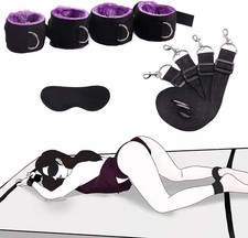 Bed Bondage Restraints Set Under Mattress Restraint Bondage Set for Couples W...